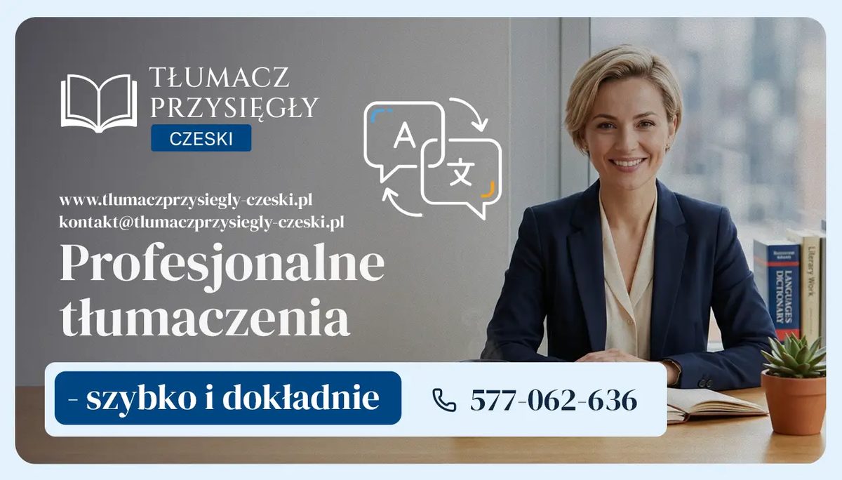 Tłumacz Przysięgły czeski – Racibórz