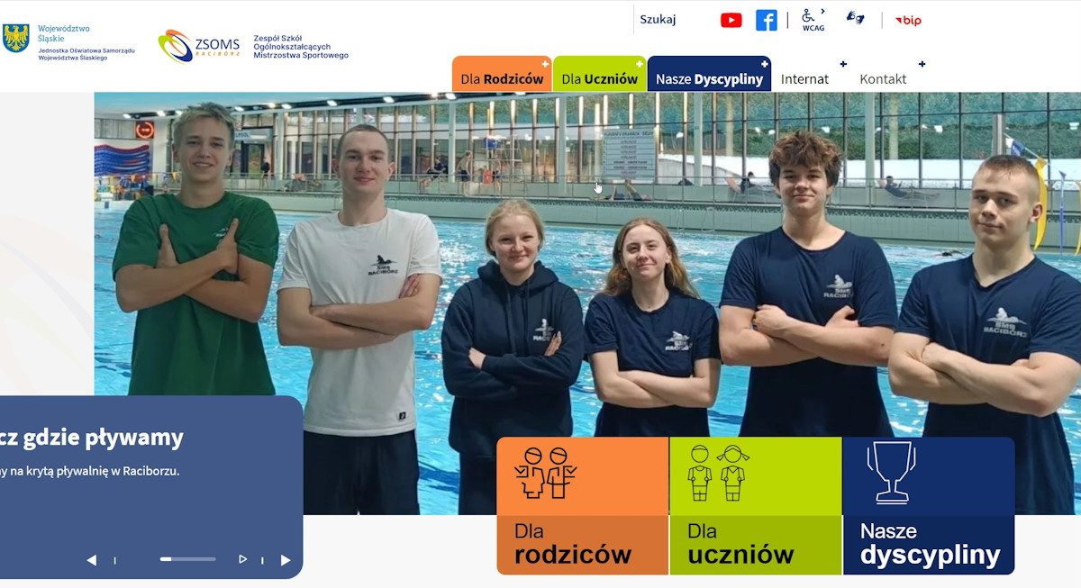 Kryta pływalnia ZSOMS – Racibórz
