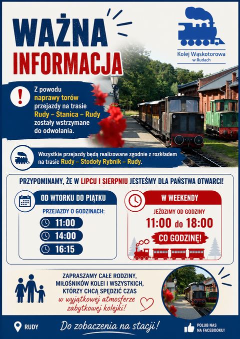 Zabytkowa Stacja Kolei Wąskotorowej w Rudach – Rudy