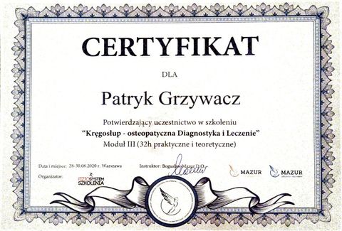Fizjocepcja - Fizjoterapia Radlin - mgr Patryk Grzywacz – zdjęcie 4, Górki Śląskie