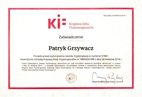 Fizjocepcja - Fizjoterapia Radlin - mgr Patryk Grzywacz – zdjęcie 3, Górki Śląskie